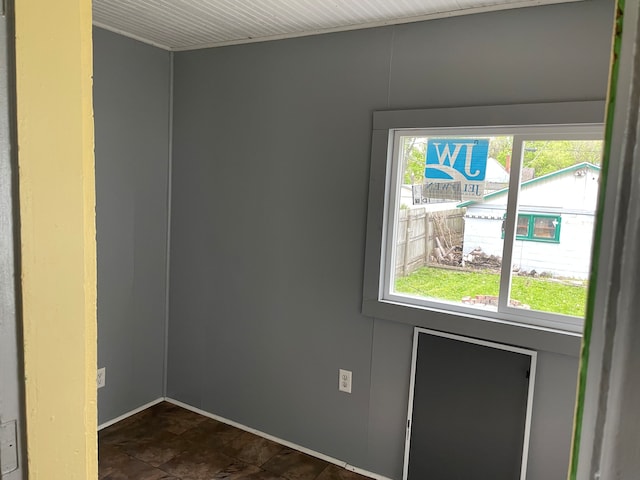 view of tiled spare room