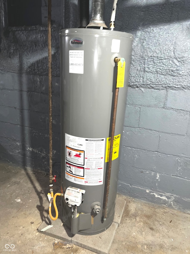 utilities featuring water heater