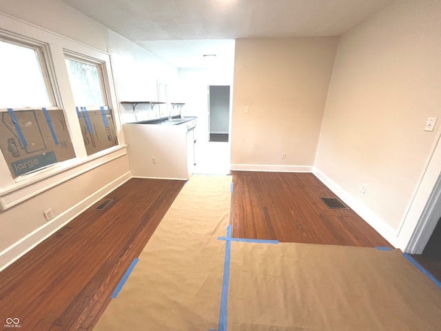 interior space with wood-type flooring