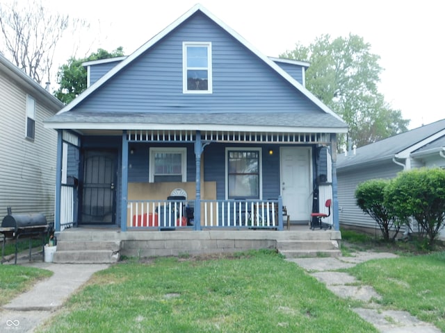 bungalow-style house with covered porch