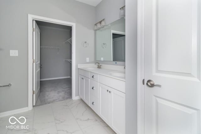 bathroom with vanity