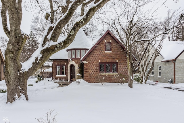 view of tudor-style house