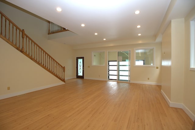 interior space featuring light hardwood / wood-style flooring