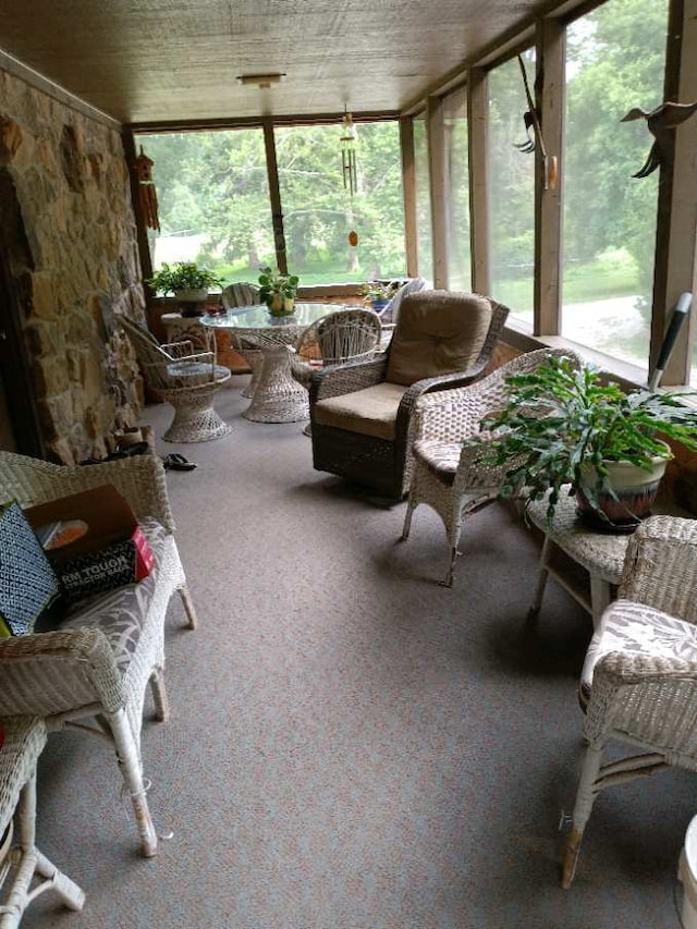 view of sunroom / solarium