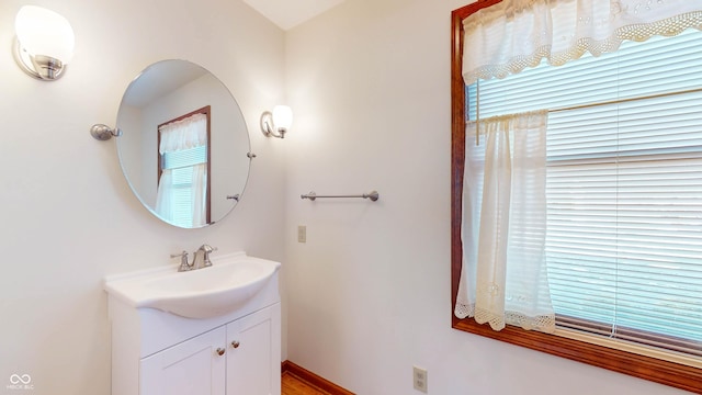 bathroom featuring vanity