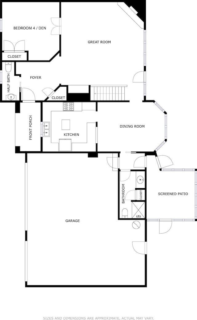 4738 Moss Creek Ct, Indianapolis, IN 46237 - floor plan
