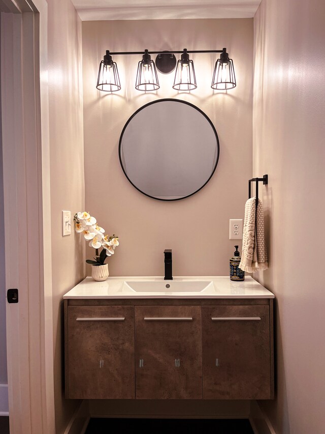 bathroom featuring vanity