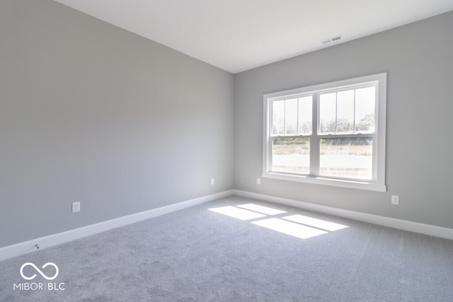 empty room with carpet floors