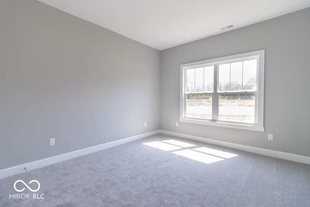 view of carpeted empty room