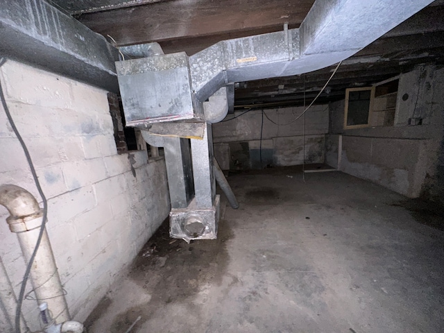 view of basement