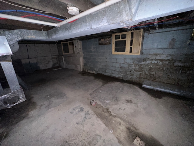 view of basement