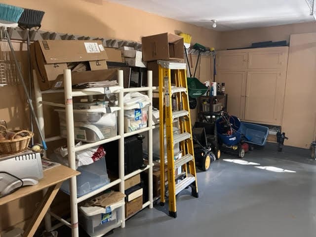 view of storage room