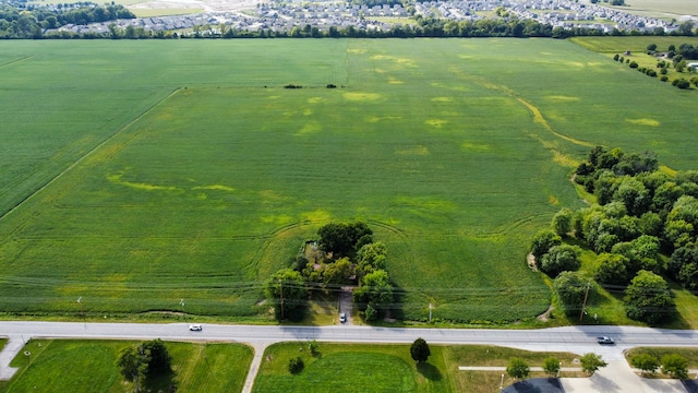 drone / aerial view featuring a rural view