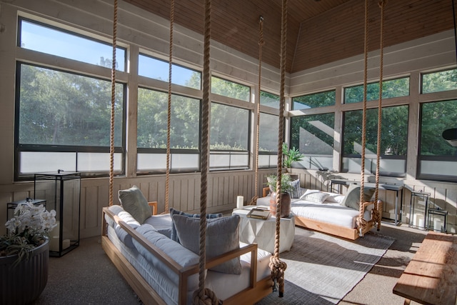 sunroom with a healthy amount of sunlight