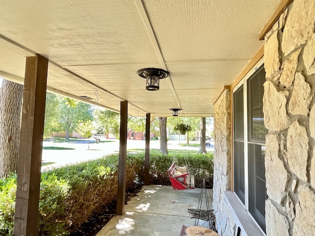 view of patio with covered porch