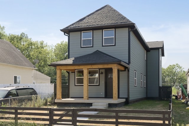 view of front of house with a porch