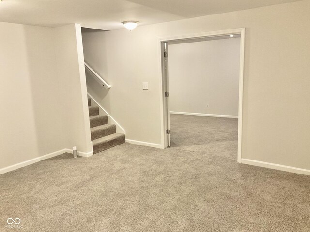 1327 Blue Ridge Ln, Brownsburg, IN 46112 - carpeted spare room with baseboards and stairway