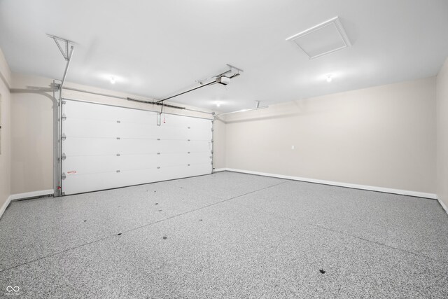 3368 Johns Way, Greenwood, IN 46143 - garage with baseboards