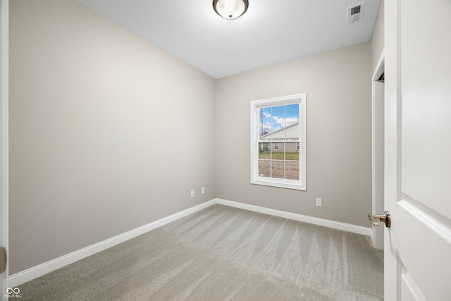 view of carpeted empty room