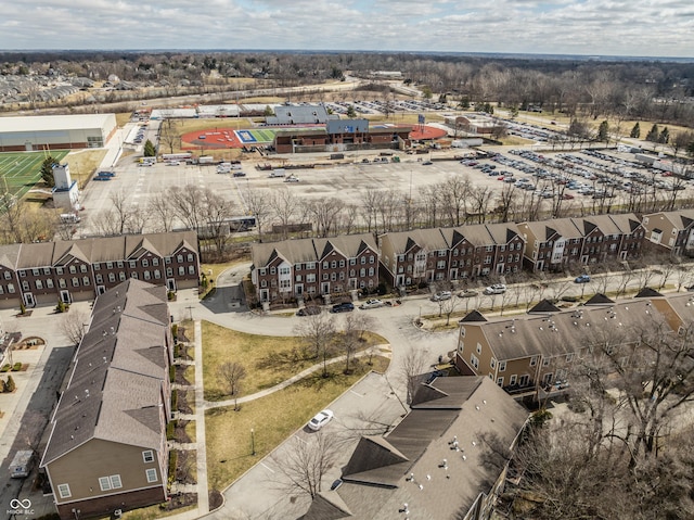 drone / aerial view with a residential view