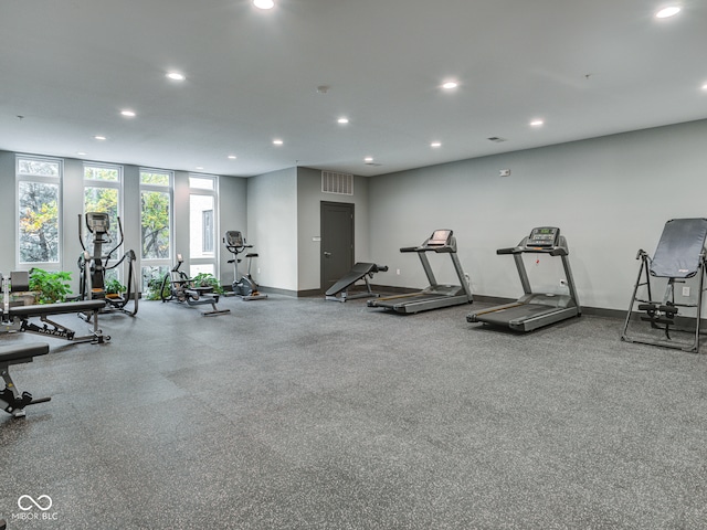 view of exercise room