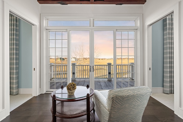 view of sunroom / solarium