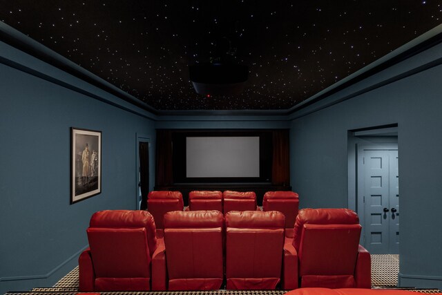 view of home theater