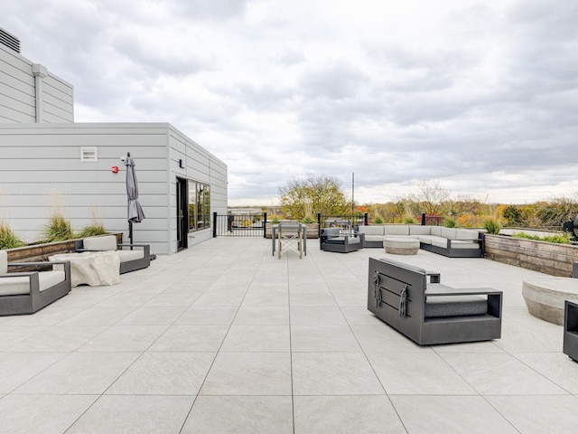 view of patio / terrace featuring outdoor lounge area