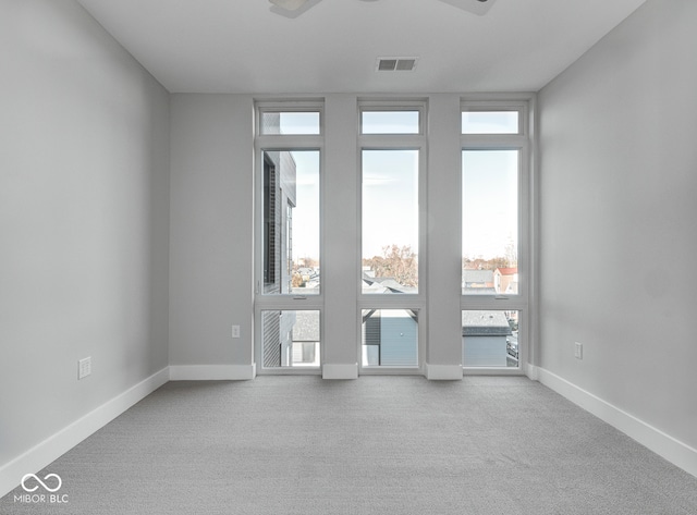 view of carpeted empty room