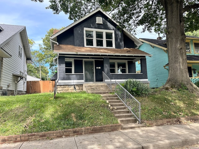 bungalow-style home with covered porch