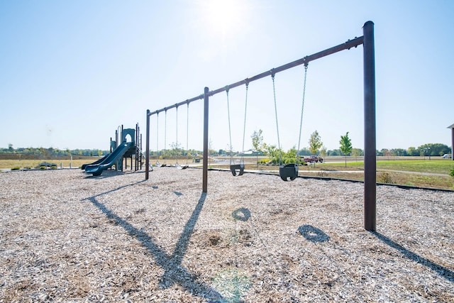 view of jungle gym