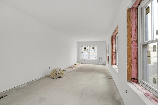 interior space with concrete flooring