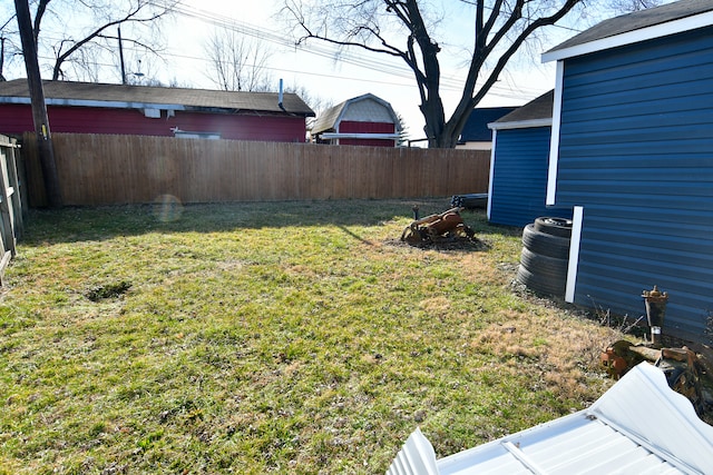 view of yard with central AC