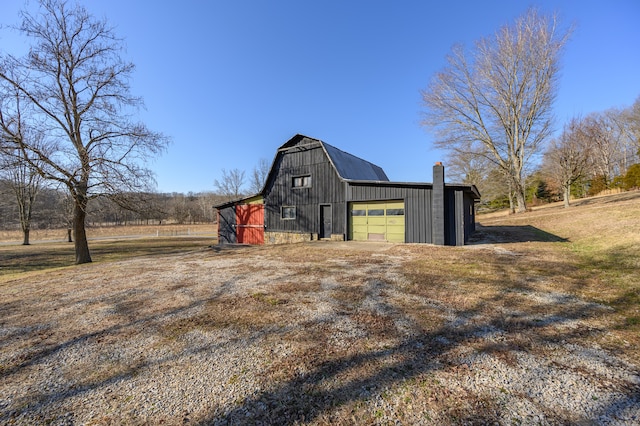 view of shed / structure featuring a garage