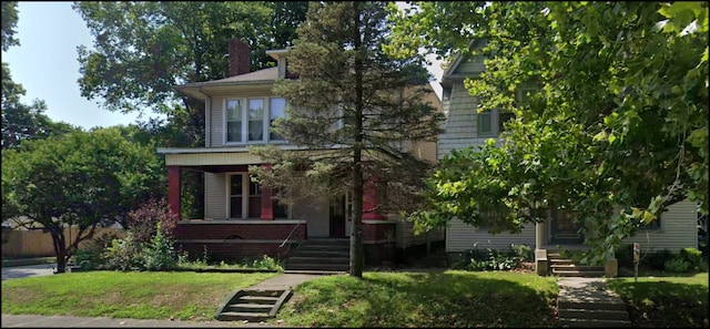 view of front of home with a porch