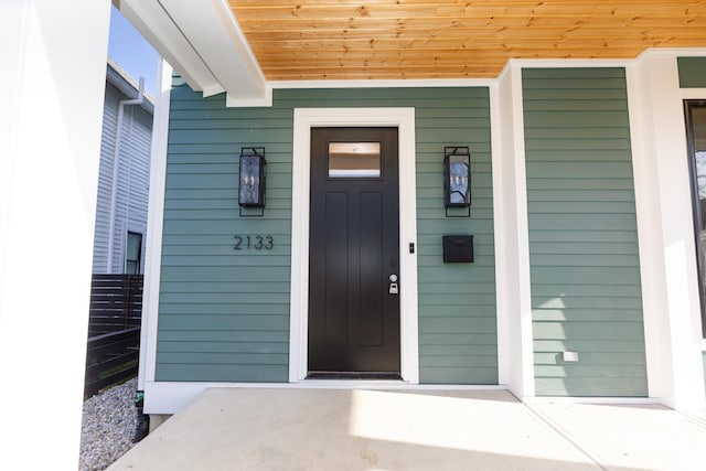 2133 N Talbott St, Indianapolis, IN 46202 - doorway to property featuring covered porch