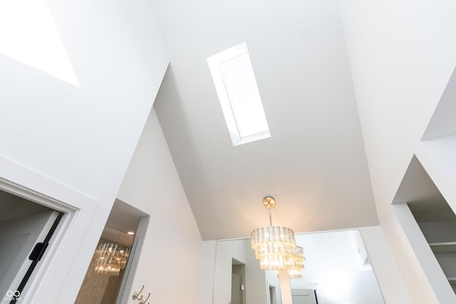 2133 N Talbott St, Indianapolis, IN 46202 - detailed view of a chandelier and a skylight