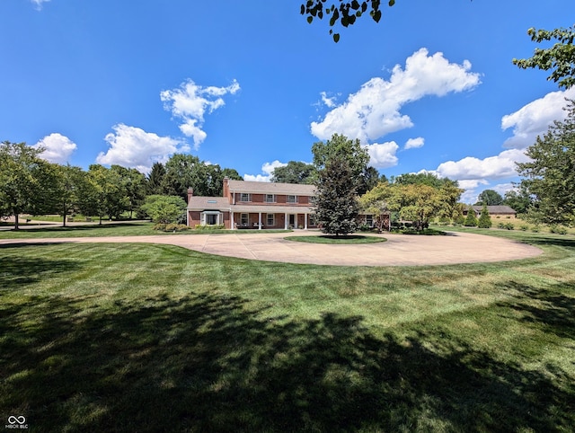 exterior space with a lawn