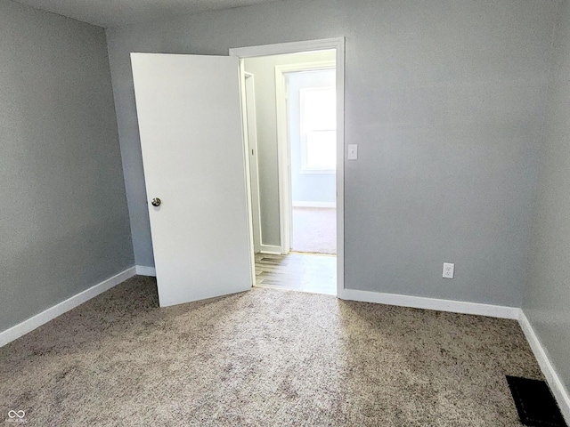 view of carpeted empty room