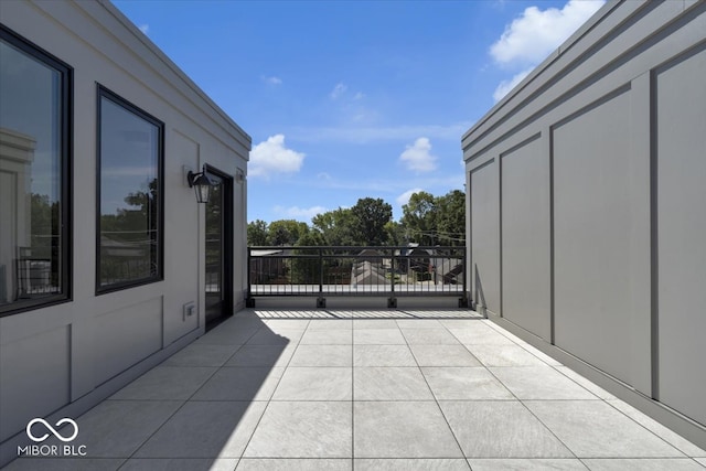 view of patio / terrace featuring a balcony