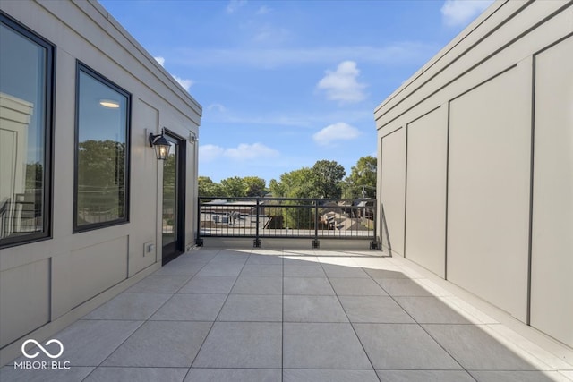 view of patio / terrace with a balcony