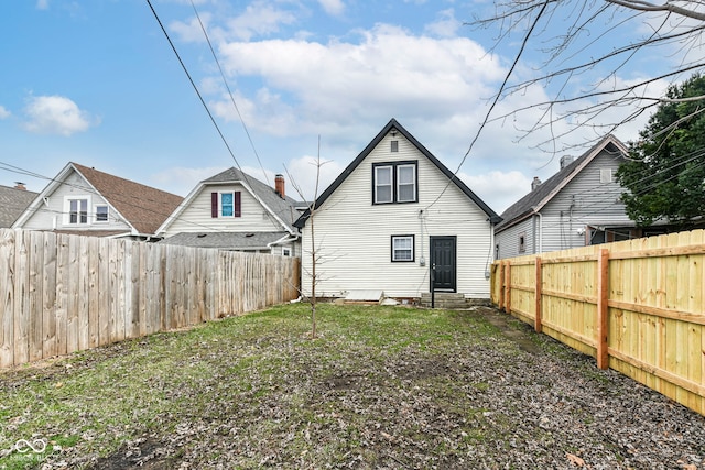 view of rear view of property