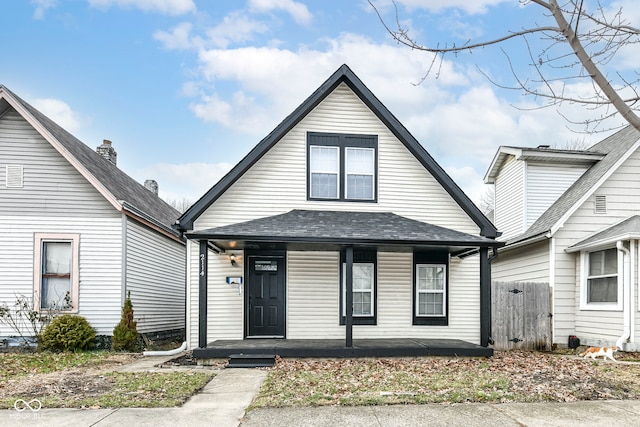 bungalow-style house with covered porch