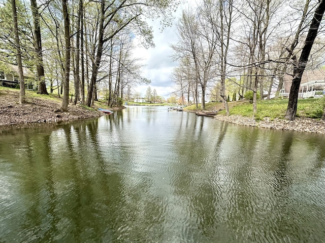 view of property view of water