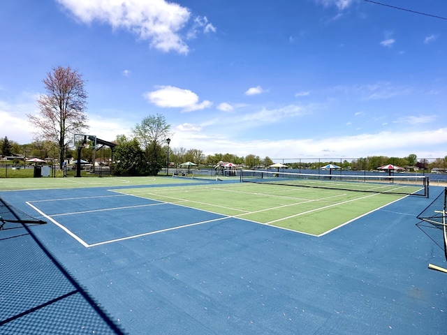 view of tennis court