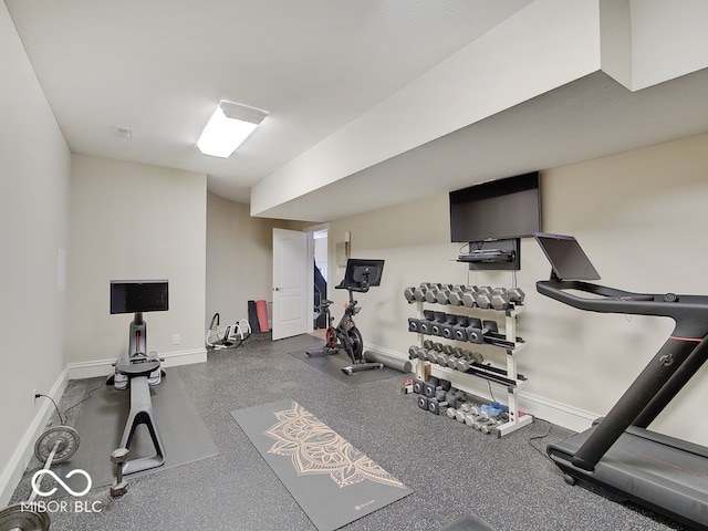 view of exercise room