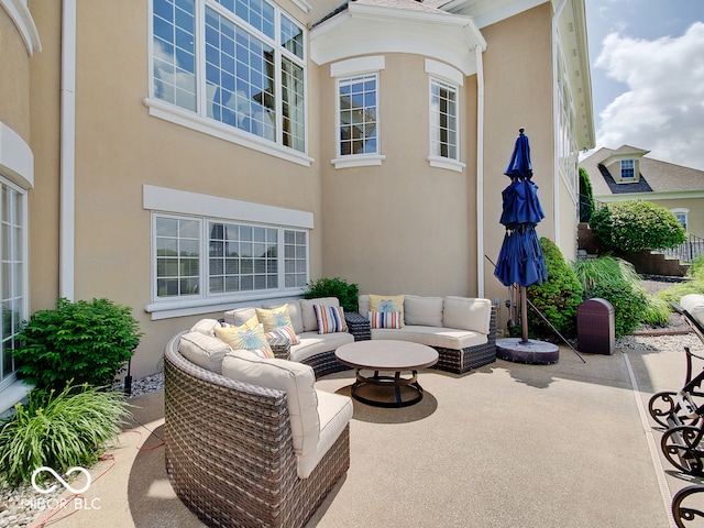 view of patio / terrace with an outdoor hangout area