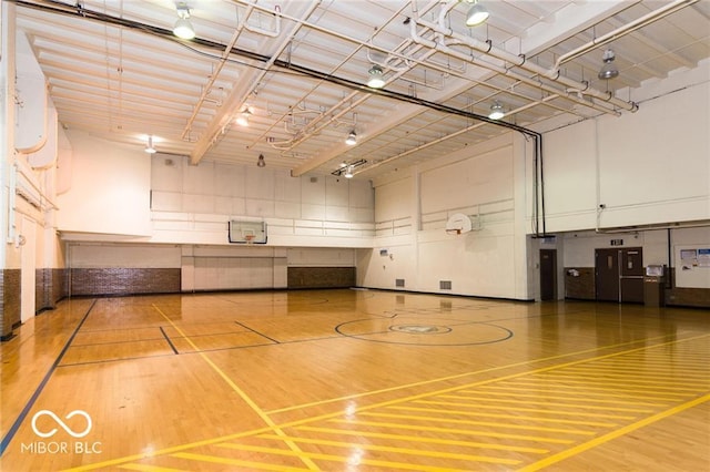 view of basketball court