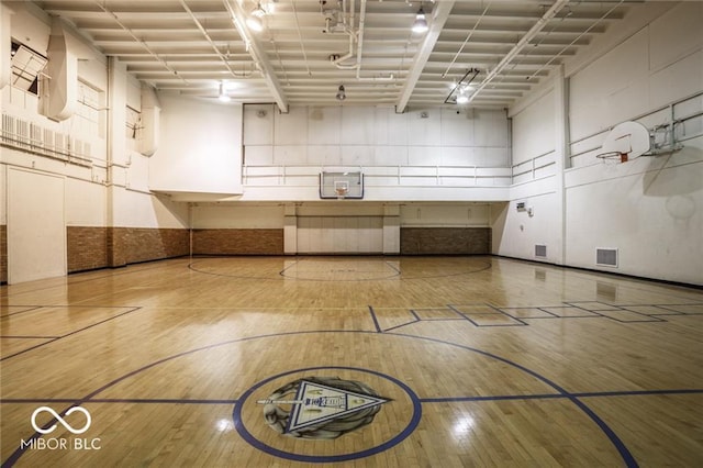 view of basketball court