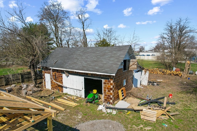 view of outdoor structure